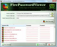 FirePasswordViewer 8.5 screenshot. Click to enlarge!