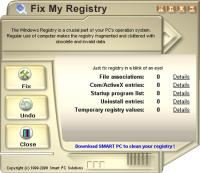 Fix My Registry 2.9 screenshot. Click to enlarge!