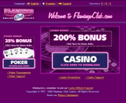 Flamingo Club Casino by Online Casino Extra 2.0 screenshot. Click to enlarge!