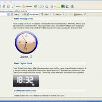 Flash Clock 1.0 screenshot. Click to enlarge!