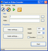 Flash To Video Encoder 5.1.24 screenshot. Click to enlarge!