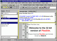 FlexSite 2.8e screenshot. Click to enlarge!