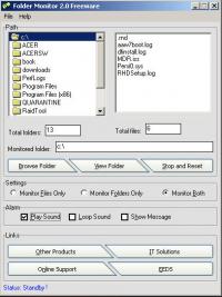 Folder Monitor 2.1 screenshot. Click to enlarge!