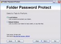 Folder Password Protect 2.8 screenshot. Click to enlarge!