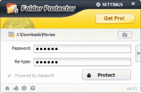 Folder Protector 6.38 screenshot. Click to enlarge!