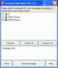 Fomine Net Send GUI 2.6 screenshot. Click to enlarge!