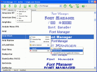 Font Manager 3.59 screenshot. Click to enlarge!