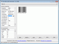 Free 1D Barcode Generator 8.0.1.2090 screenshot. Click to enlarge!