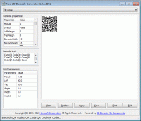 Free 2D Barcode Generator 8.0.1.2446 screenshot. Click to enlarge!