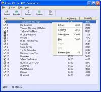 Free CD to MP3 Converter 4.2 screenshot. Click to enlarge!