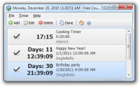 Free Countdown Timer Portable 2.7.2 screenshot. Click to enlarge!