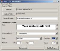Free FLV Watermarker 1.0 screenshot. Click to enlarge!