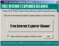 Free Internet Explorer History Cleaner 1.0.0 screenshot. Click to enlarge!