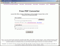 Free PDF Converter 1.1 screenshot. Click to enlarge!