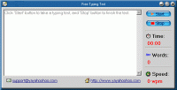 Free Typing Test 1.0.0.1 screenshot. Click to enlarge!