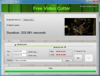Free Video Cutter 1.3 screenshot. Click to enlarge!