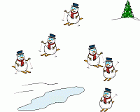 Frosty Goes Skiing Screensaver 2.6 screenshot. Click to enlarge!
