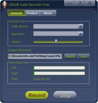 GiliSoft Audio Recorder Pro 7.0.0 screenshot. Click to enlarge!