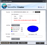 GiliSoft Secure Disc Creator 7.0.0 screenshot. Click to enlarge!