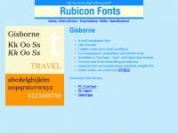 Gisborne Font Type1 2.00 screenshot. Click to enlarge!
