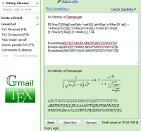 GmailTeX for Safari 3.2.1 screenshot. Click to enlarge!