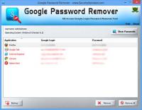 Google Password Remover 3.0 screenshot. Click to enlarge!