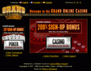 Grand Online Casino by Online Casino Extra 2.0 screenshot. Click to enlarge!