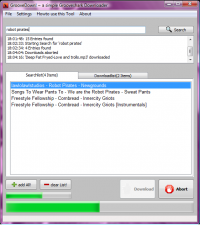 GrooveDown 0.9 screenshot. Click to enlarge!