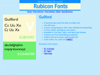 Guilford Font TT 2.00 screenshot. Click to enlarge!