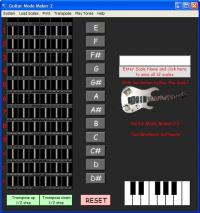 Guitar Mode Maker 2 2.07 screenshot. Click to enlarge!