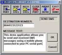 HS GSM SMS C Source Library 1.3 screenshot. Click to enlarge!