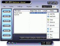 HiFi MP3 Splitter Joiner 3.00.07 screenshot. Click to enlarge!