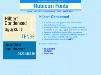 Hilbert Condensed Font TT 2.00 screenshot. Click to enlarge!