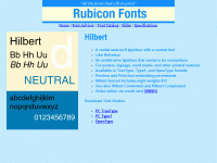 Hilbert Font TT 2.00 screenshot. Click to enlarge!