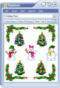 Holiday Smiley Collection for PostSmile 6.1 screenshot. Click to enlarge!