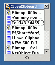 I Love Clipboard 1.3 screenshot. Click to enlarge!