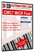 IDAutomation MICR CMC-7 Fonts 6.9 screenshot. Click to enlarge!