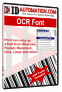 IDAutomation OCR-A and OCR-B Font Advantage Package 6.11 screenshot. Click to enlarge!