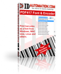 IDAutomation PDF417 Font and Encoder 10.9 screenshot. Click to enlarge!