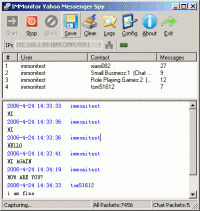 IMMonitor Yahoo Messenger Spy 2.0 screenshot. Click to enlarge!
