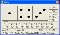 IP Electronic Dice 1.02 screenshot. Click to enlarge!