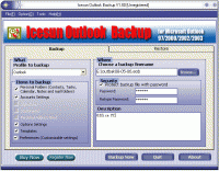 Icesun Outlook Backup 2.60 screenshot. Click to enlarge!