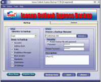 Icesun Outlook Express Backup 2.10 screenshot. Click to enlarge!