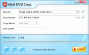 Ideal DVD Copy for Mac 1.0 screenshot. Click to enlarge!