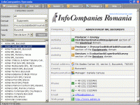 InfoCompanies Romania 1.0 screenshot. Click to enlarge!