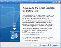 InstallAware Setup Squeezer for InstallShield 1.0 screenshot. Click to enlarge!