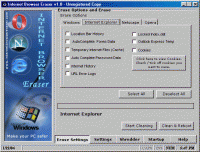 Internet Browser Eraser 1.0 screenshot. Click to enlarge!
