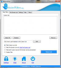 Internet Website Filter 1.0 screenshot. Click to enlarge!