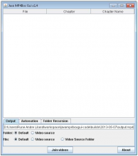 Java MP4Box Gui 1.5 screenshot. Click to enlarge!