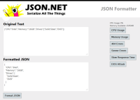 Json.NET 10.0.2 screenshot. Click to enlarge!